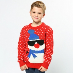 Snowman - 2D kids Christmas jumper