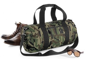 Bagbase Camo ronde sporttas, Kleur Camouflage