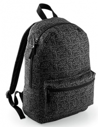 Bagbase Graphic backpack. Kleur Black Geometric