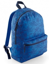 Bagbase Graphic backpack. Kleur Indigo Palm