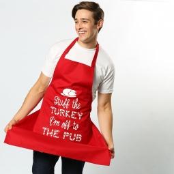 Christmas apron - "Stuff the turkey"