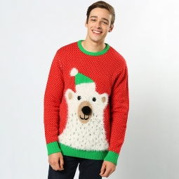 Polar bear - 3D adults Christmas jumper