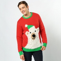 Polar bear - 3D adults Christmas jumper