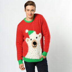 Polar bear - 3D adults Christmas jumper