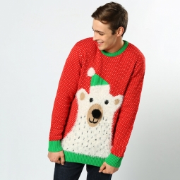 Polar bear - 3D adults Christmas jumper