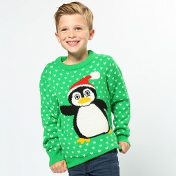 Penguin - 2D kids Christmas jumper