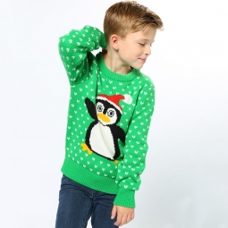 Penguin - 2D kids Christmas jumper