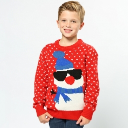 Snowman - 2D kids Christmas jumper