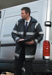 Workguard management coat - doorstikte veiligheidsparka
