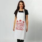Christmas apron - "Its beginning to taste"